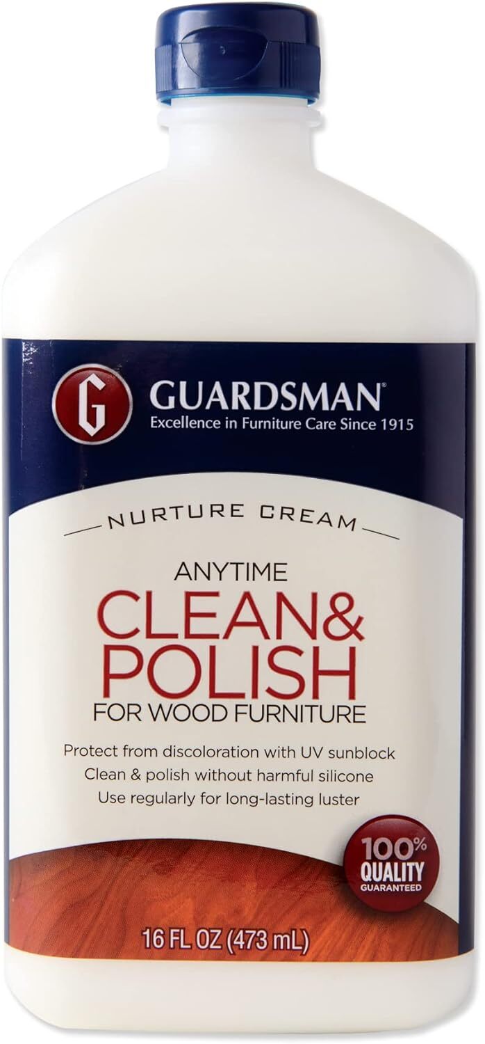 Guardsman Clean & Polish For Wood Furniture – Cream Polish 16 oz – Silicone