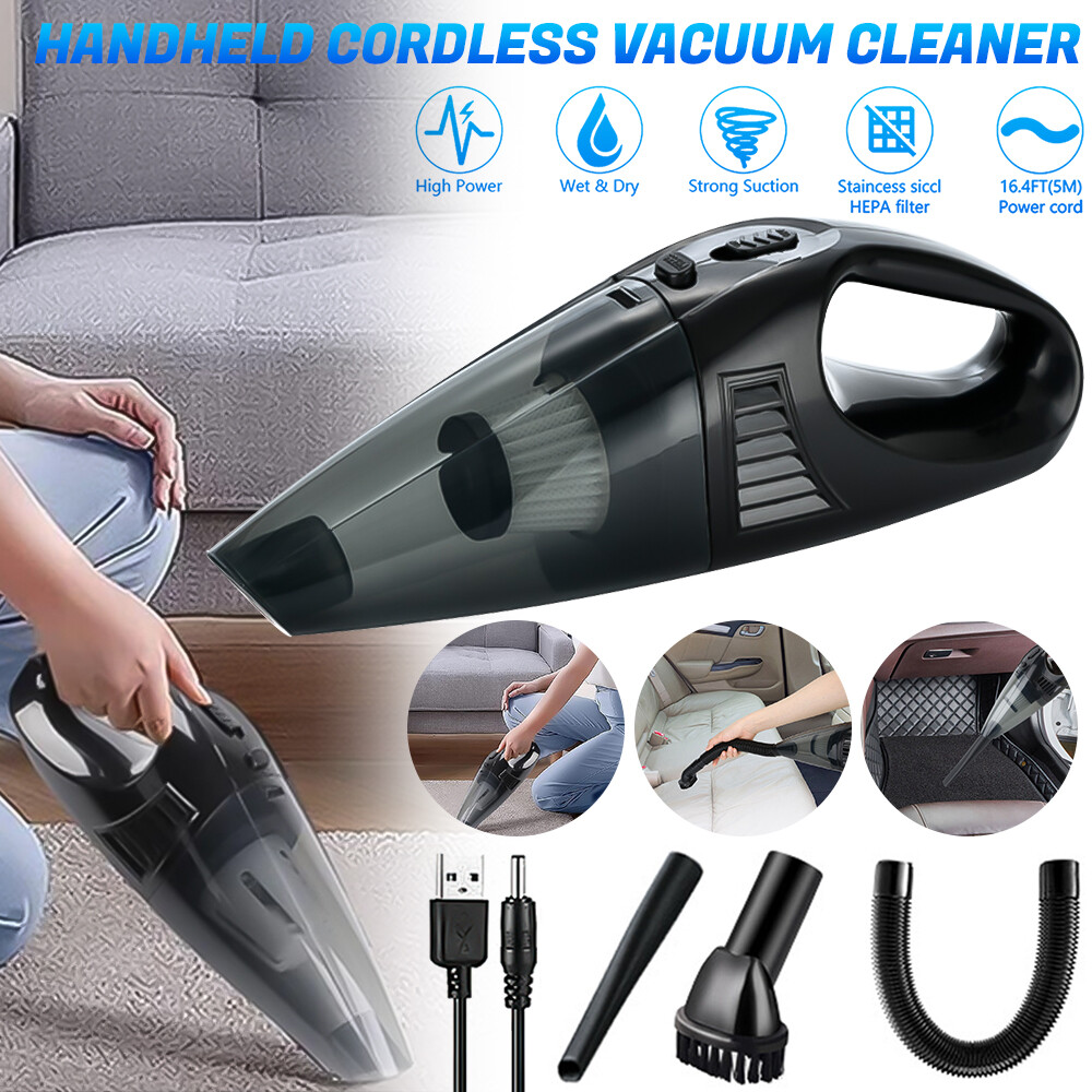 Handheld 6000PA Vacuum Cleaner Dust Buster Vacuum Cordless Charging for Car Home