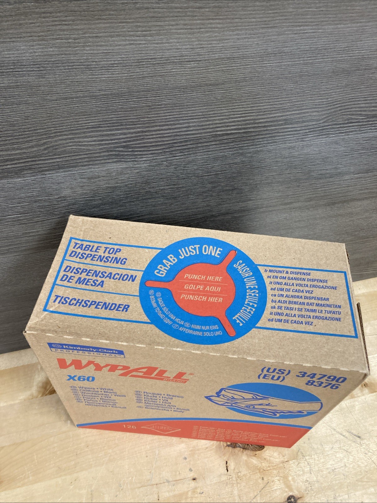 Kimberly Clark 34790 White Wypall X60 Shop Towels 126 Sheet Box New