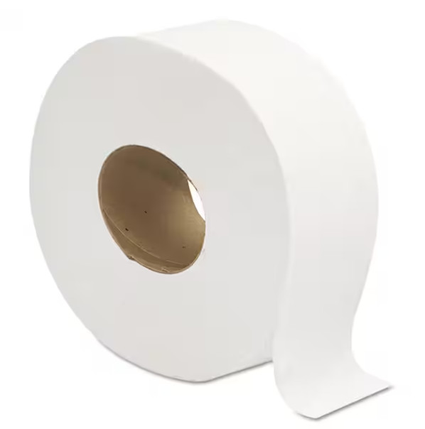 3.25 In. W X 720 Ft. L 2-Ply White Septic Safe Jumbo JRT Toilet Paper (12-Rolls/