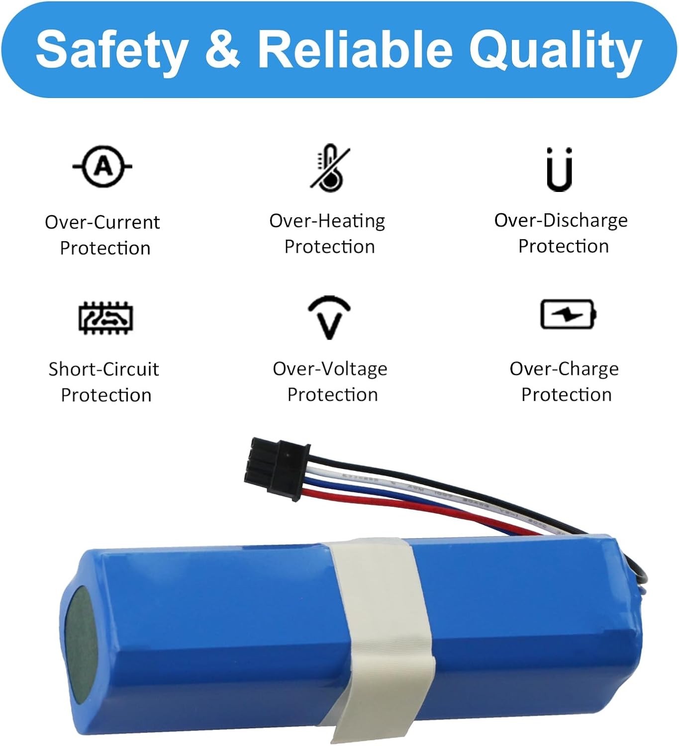 5200mAh Vacuum Battery for Dreame D9, D9 Max, D9 Pro, F9, D10, D10S, D10 Plus