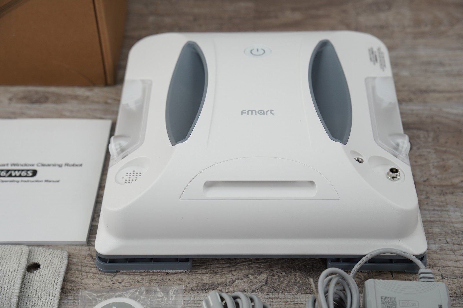 Fmart W6 Robot Smart Window Cleaner-App & Remote Control 3800Pa Strong Suction