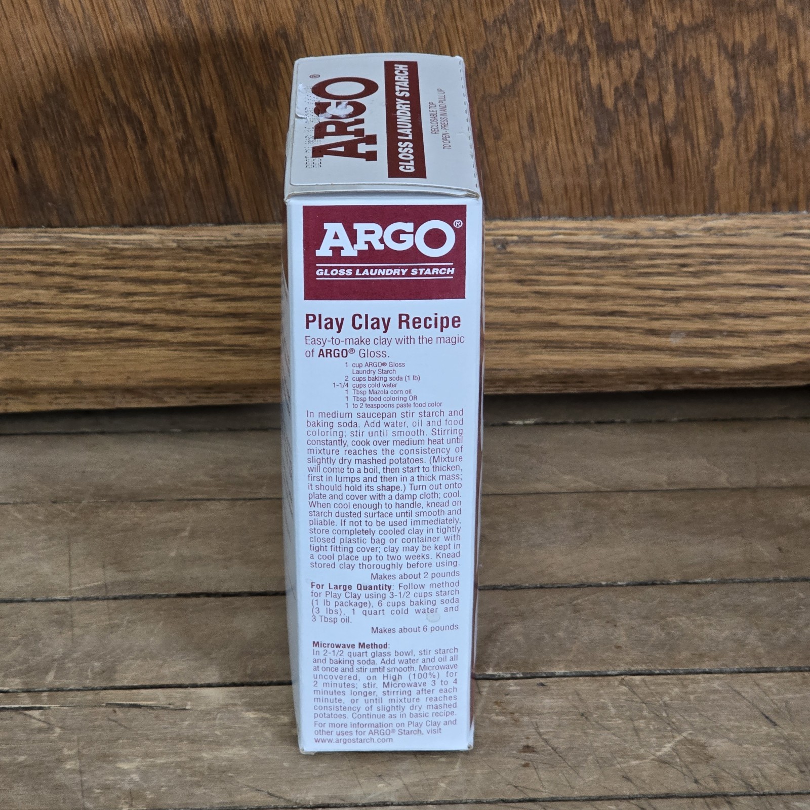 ARGO Gloss Laundry Starch Red Removes Greasy Spots 16oz Exp. 02/2022