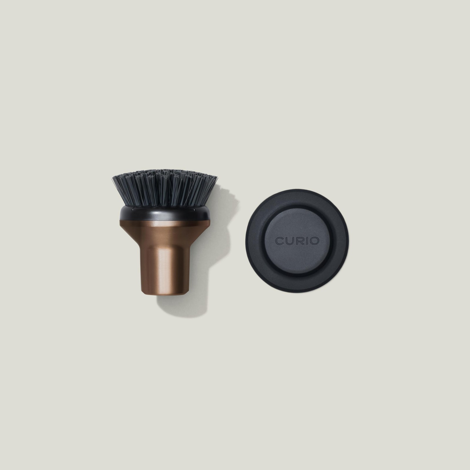 Curio Home Goods Ionic Palm Brush, Magnetized to Stand One Size, Bronze