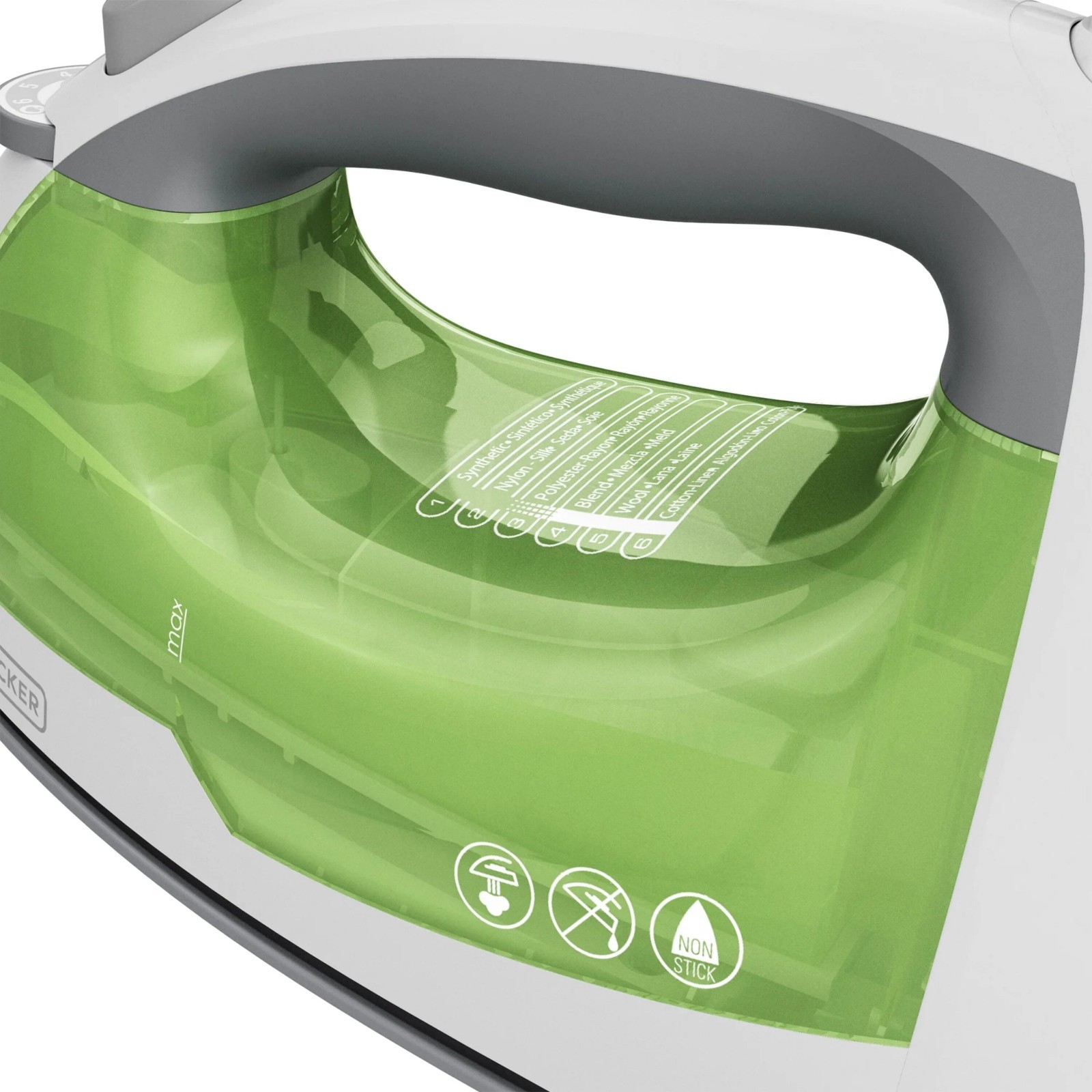 Professional Steam Iron Clothes Nonstick With Compact Garment Portable Anti-Drip