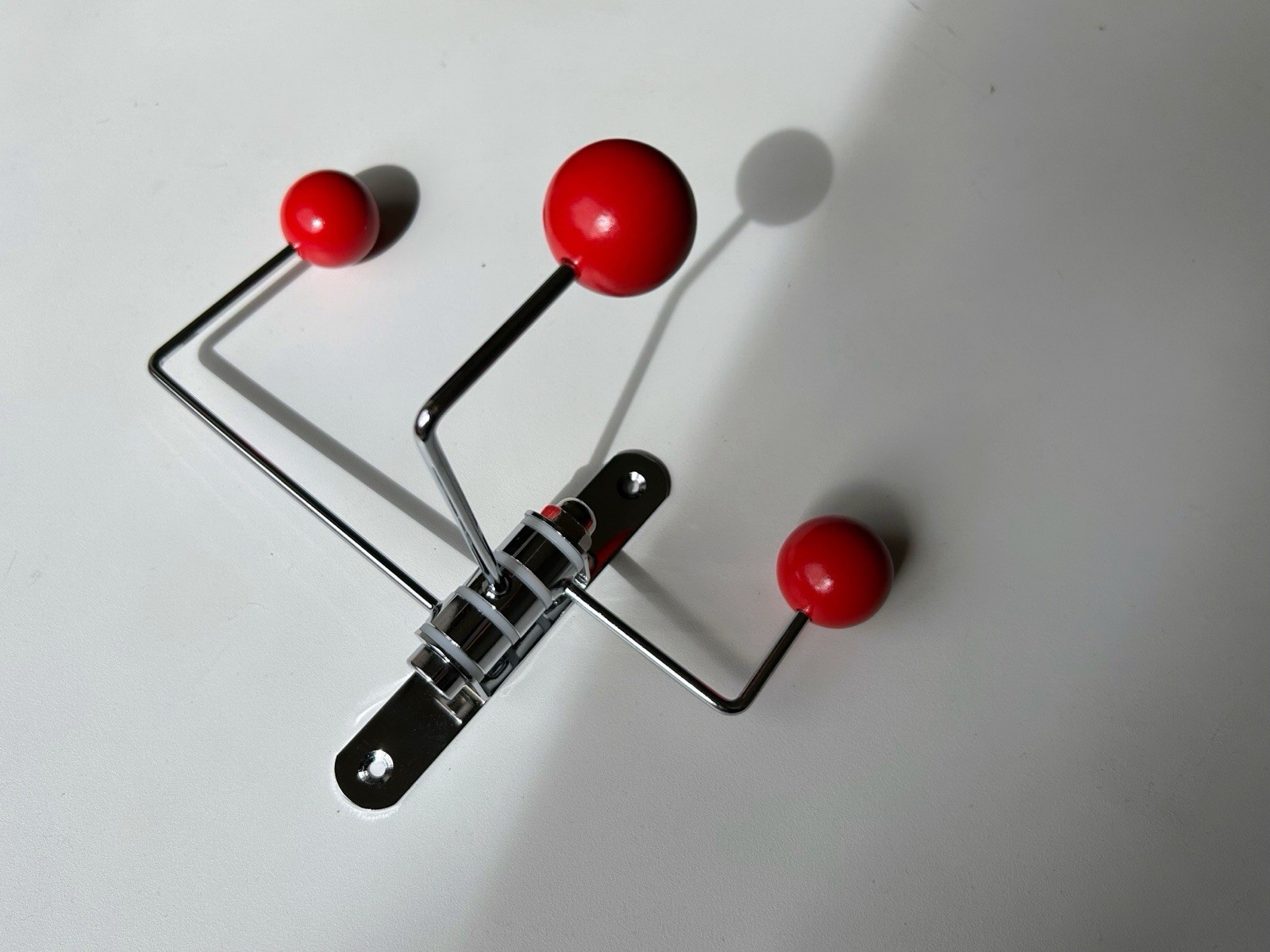 Mid Century Modern Metal Coat Rack Wall Hooks Entryway Organizer Minimalist