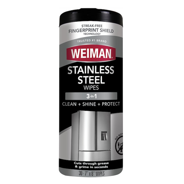 Weiman Products 3-in-1 Clean + Shine + Protect 30 Count Stainless Steel Cleaner