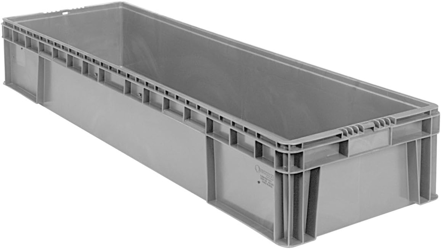SW4815080201000 Plastic Straight Wall Storage Container Tote, (48-Inch X 15-Inch