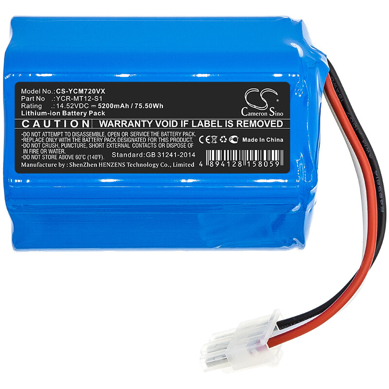 5200mAh 75.5Wh Battery for Miele Scout RX2 120,Scout RX3 120,P/N:YCR-MT12