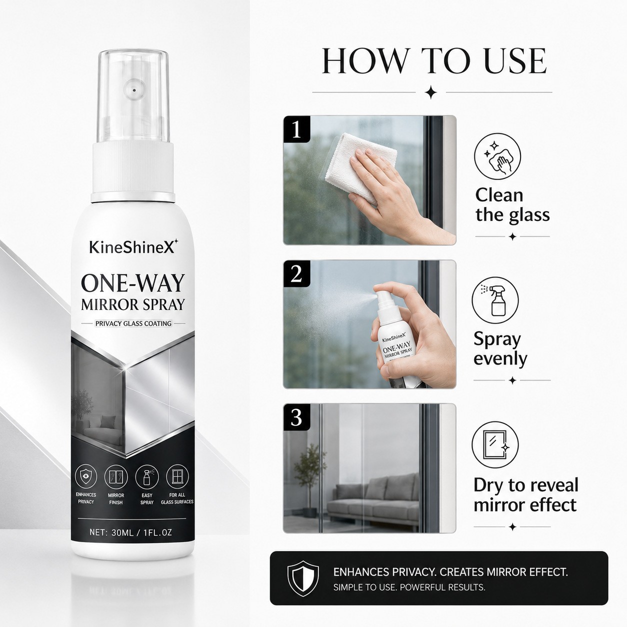 Infrared Blocking Spray, Clear Infrared Blocking Spray, Reflective Window Sprays