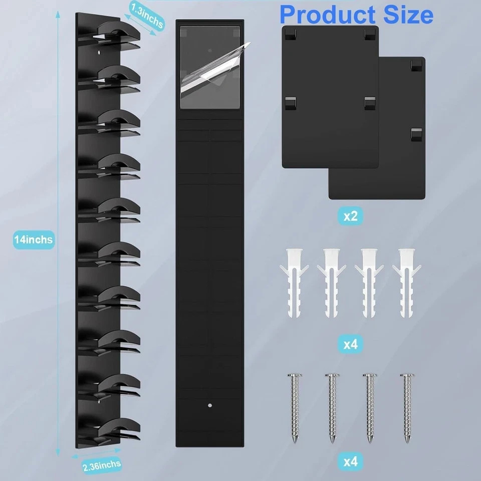 2 Pack Hat Organizer for Baseball Caps, Hat Rack for Wall with Strong Adhesive H