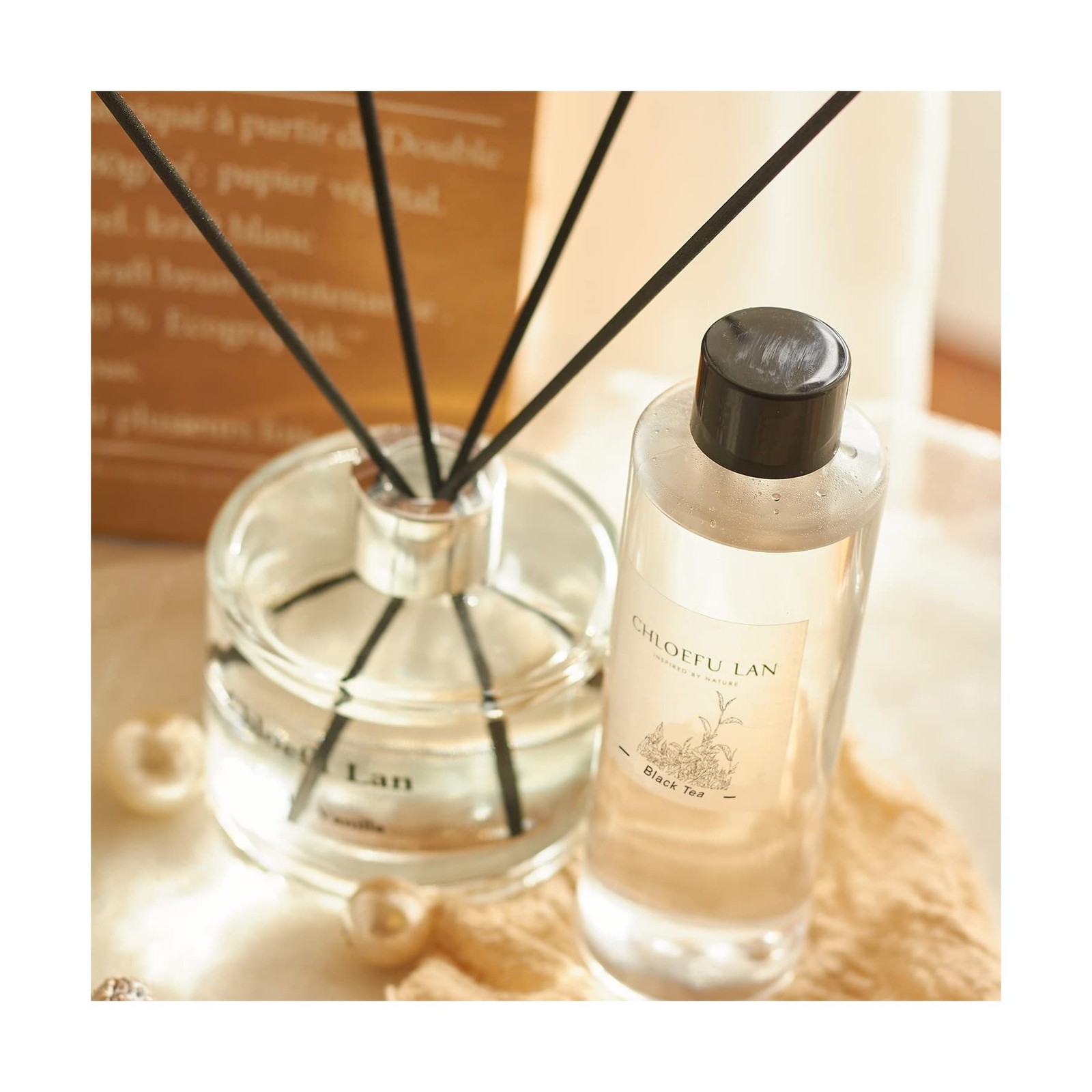 Chloefu LAN Hotel Scented Oil Diffuser Refill 200ml/6.76 fl oz Natural Essent…