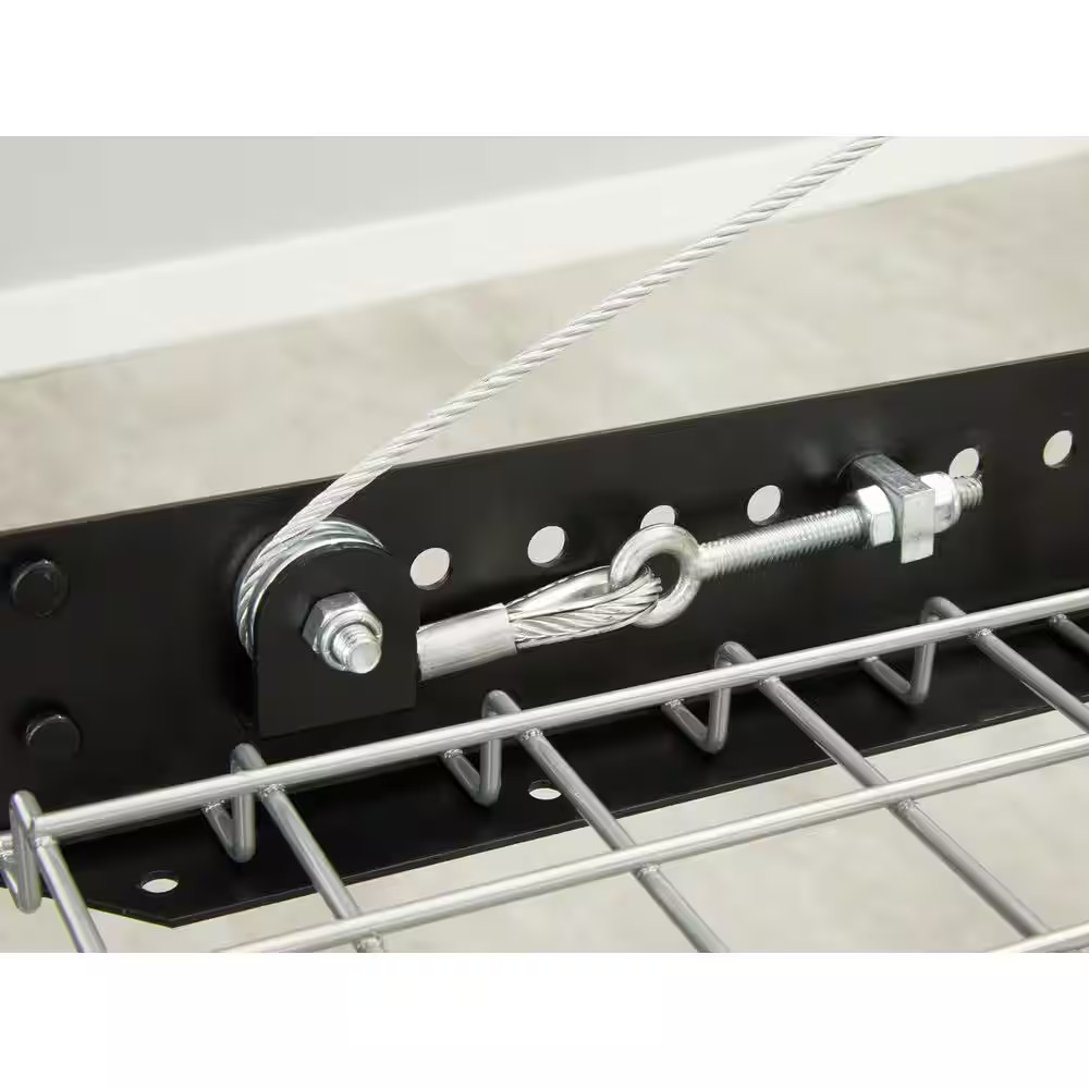Pro Series 2Ft. X 8Ft. Wall Mounted Steel Shelf 2.0 in Black