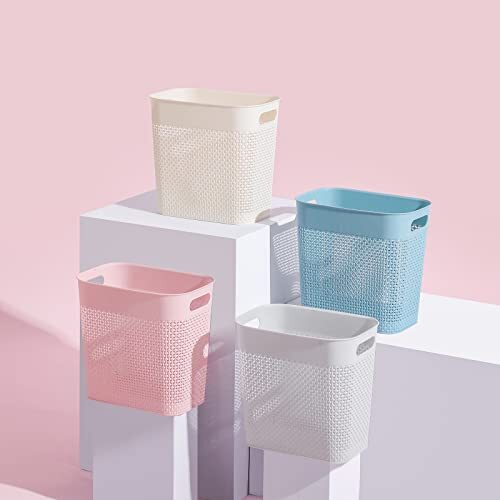 UUJOLY Plastic Small Trash Can Wastebasket, Garbage Assorted Colors , Sizes