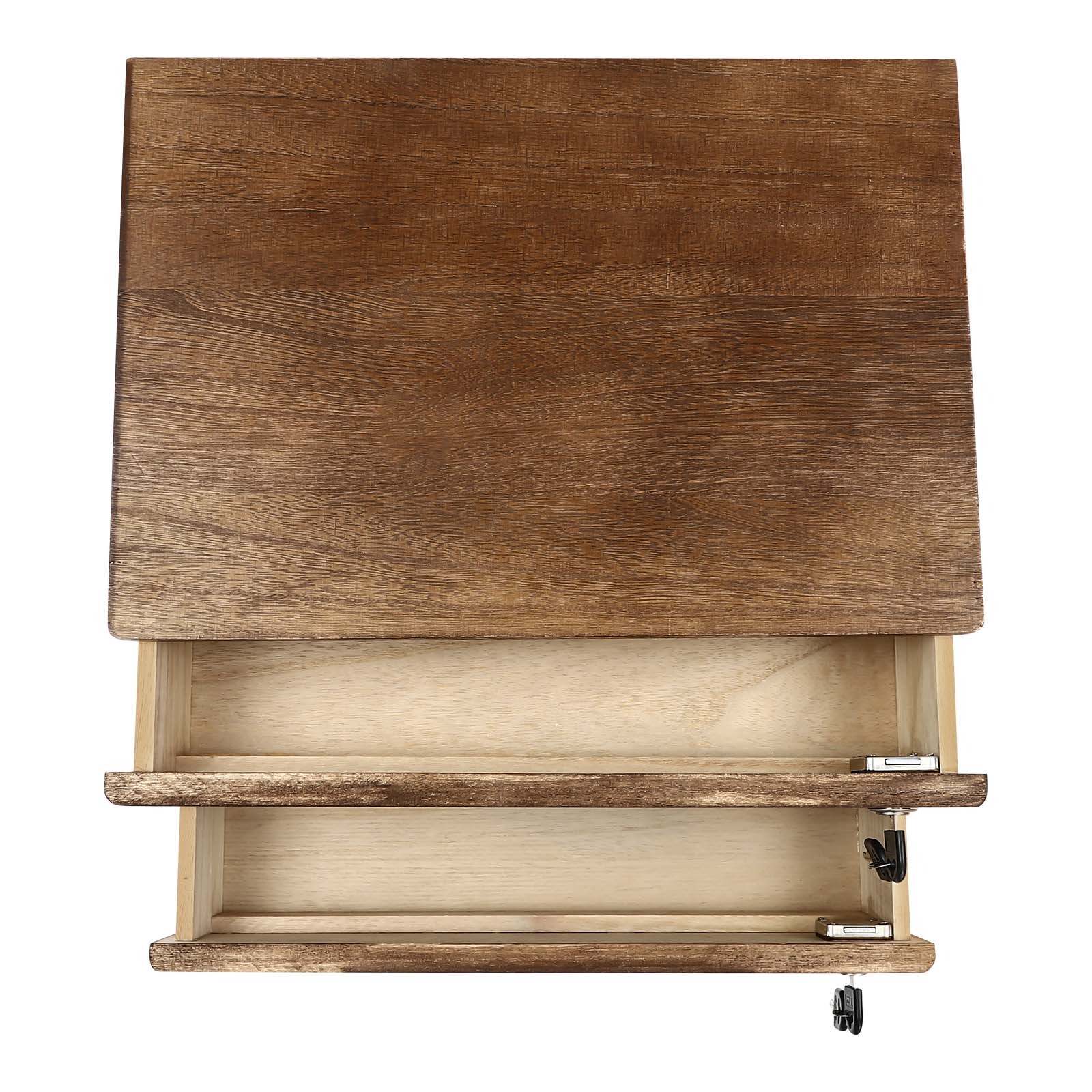 Wooden Desktop Jewelry Drawer Storage Box Table Cabinet Holder Organizer Chest