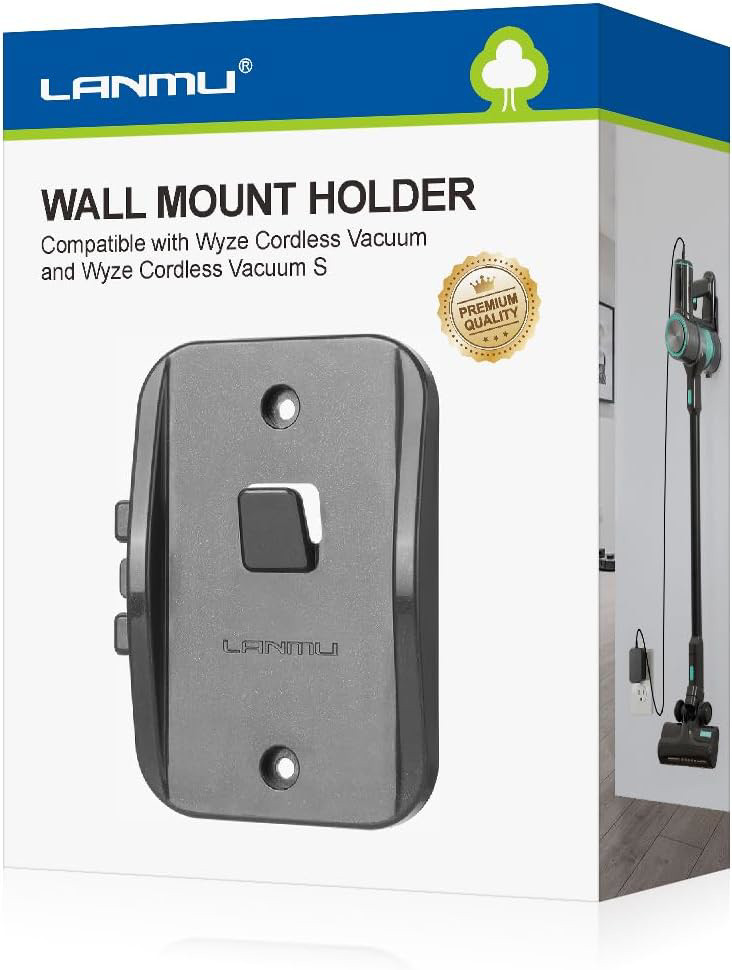 Wyze Cordless Vacuum Wall Mount Holder with Charging Cable Management Clip