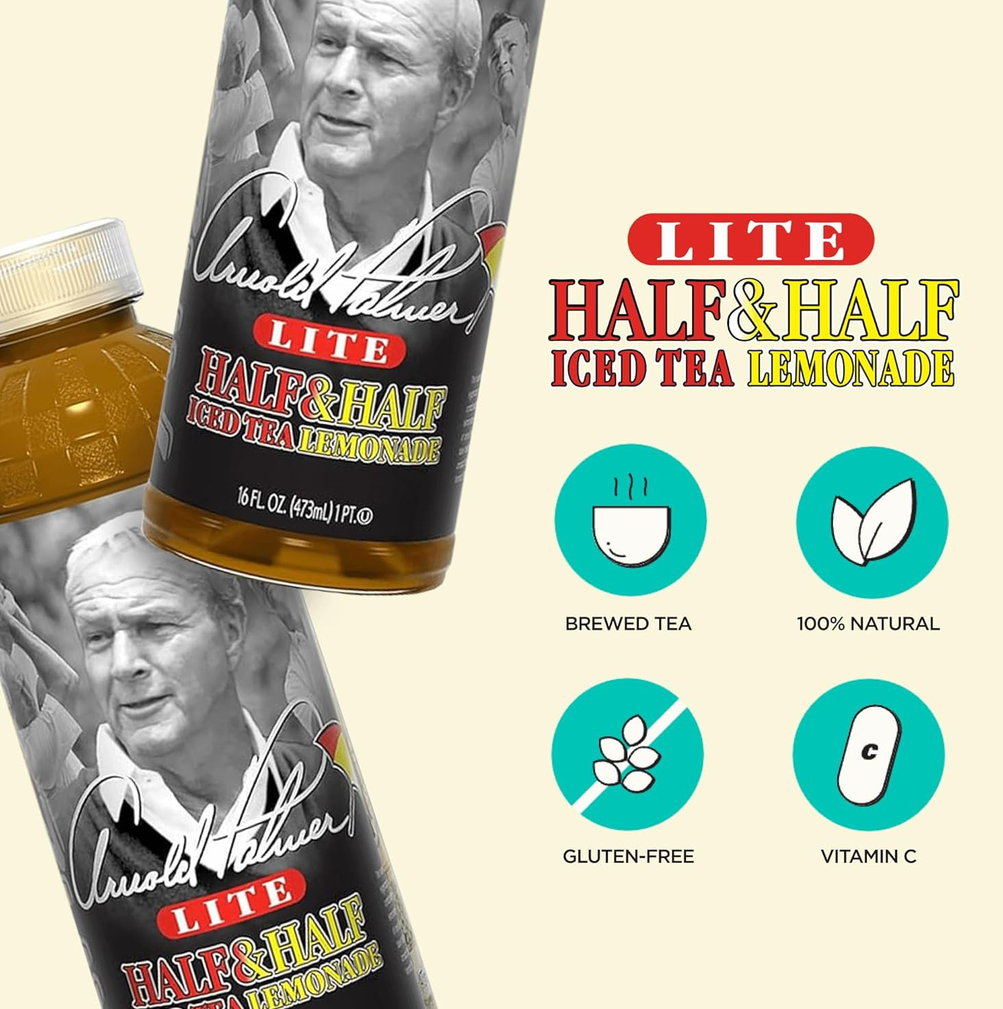 Arizona Premium Brewed Arnold Palmer Bottled Tea 16 Fl Oz (Pack of 12)