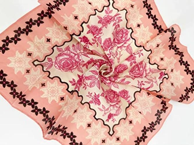 Bandanas 6 Pack Ultra Soft 22 inch Dould Sided Printing Thin 60s Preium Rose