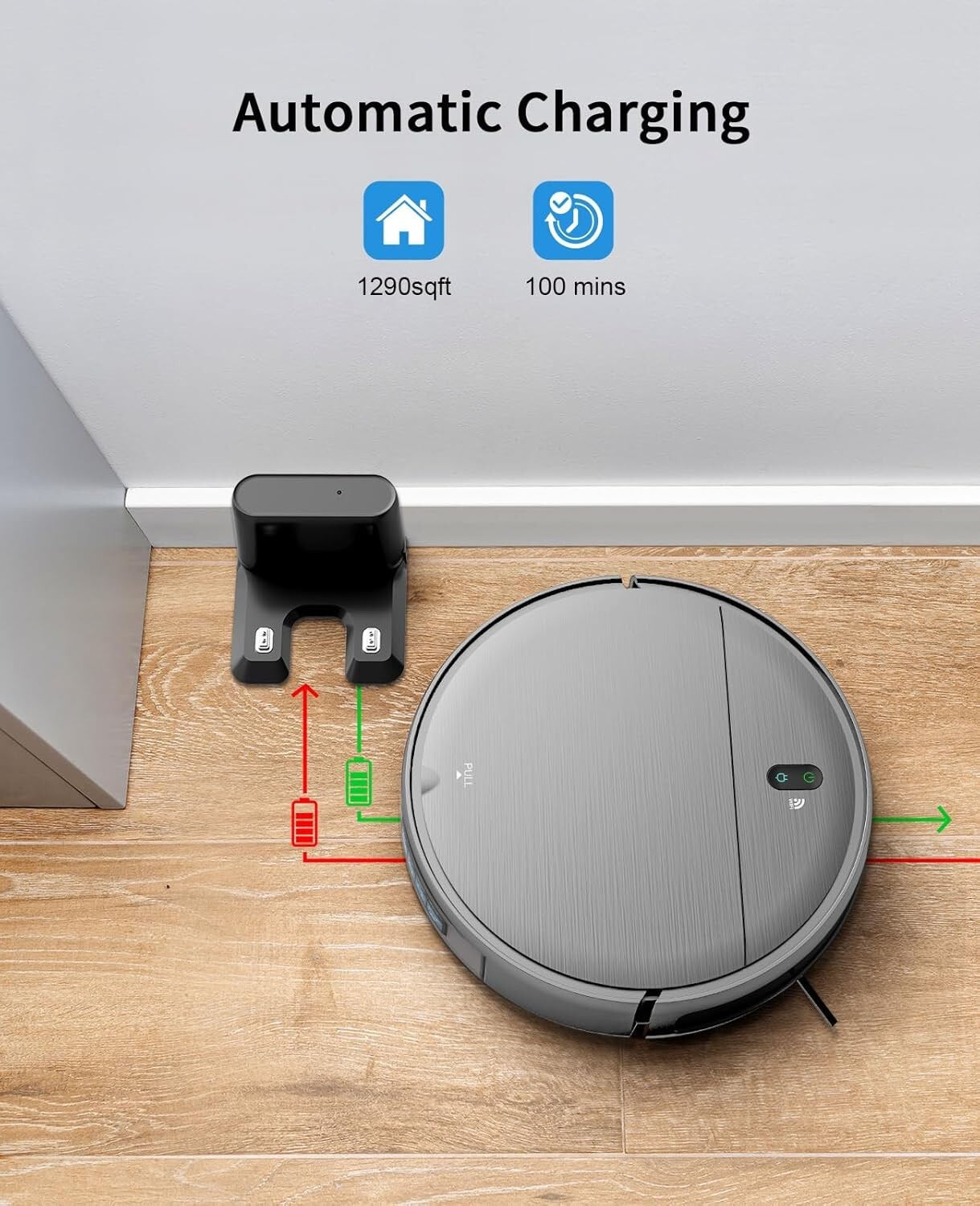 MAMNV Robot Vacuum and Mop Combo,WiFi/App, Robotic Vacuum Cleaner BR151