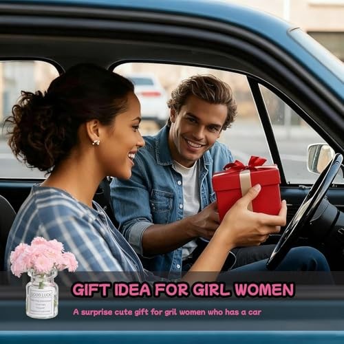 Girl Girly Car Accessories for Women, Cute Car 1 Pack-Pink Florescence Pink
