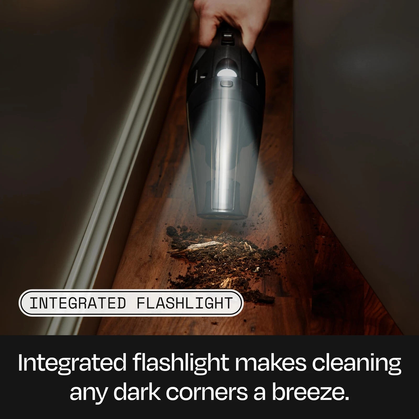 Handheld Vacuum Cleaner Portable Rechargeable Compact 350ml 20min Crevice Tool