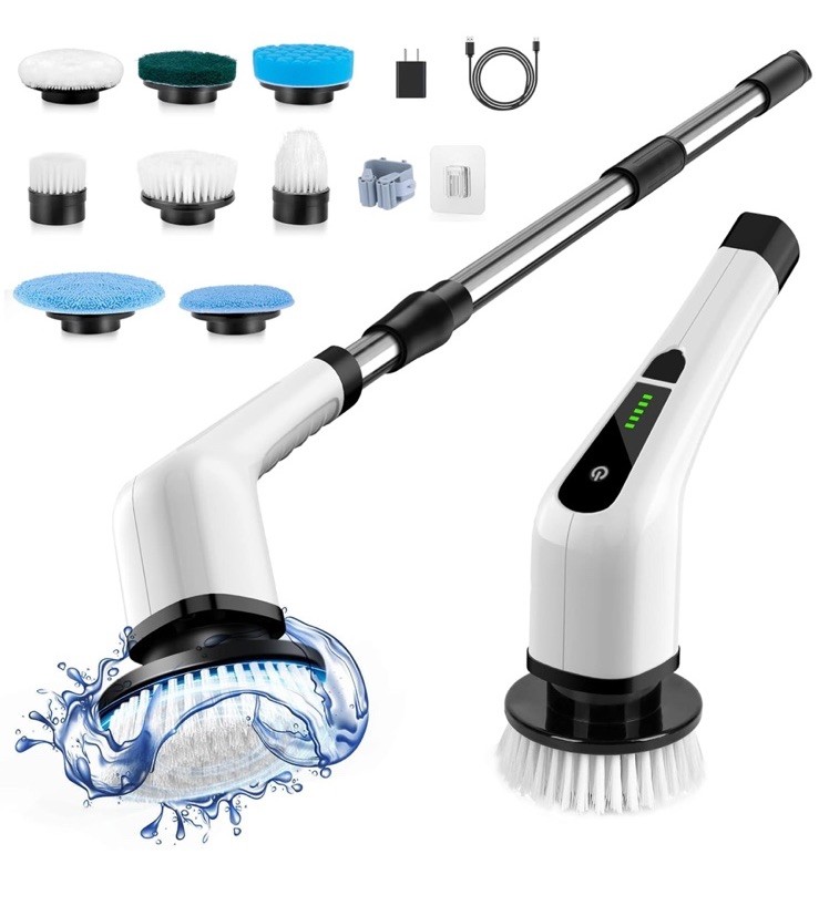 8in1 Electric Cleaning Brush Wireless Window Wall Cleaner Household Cleaner Tool
