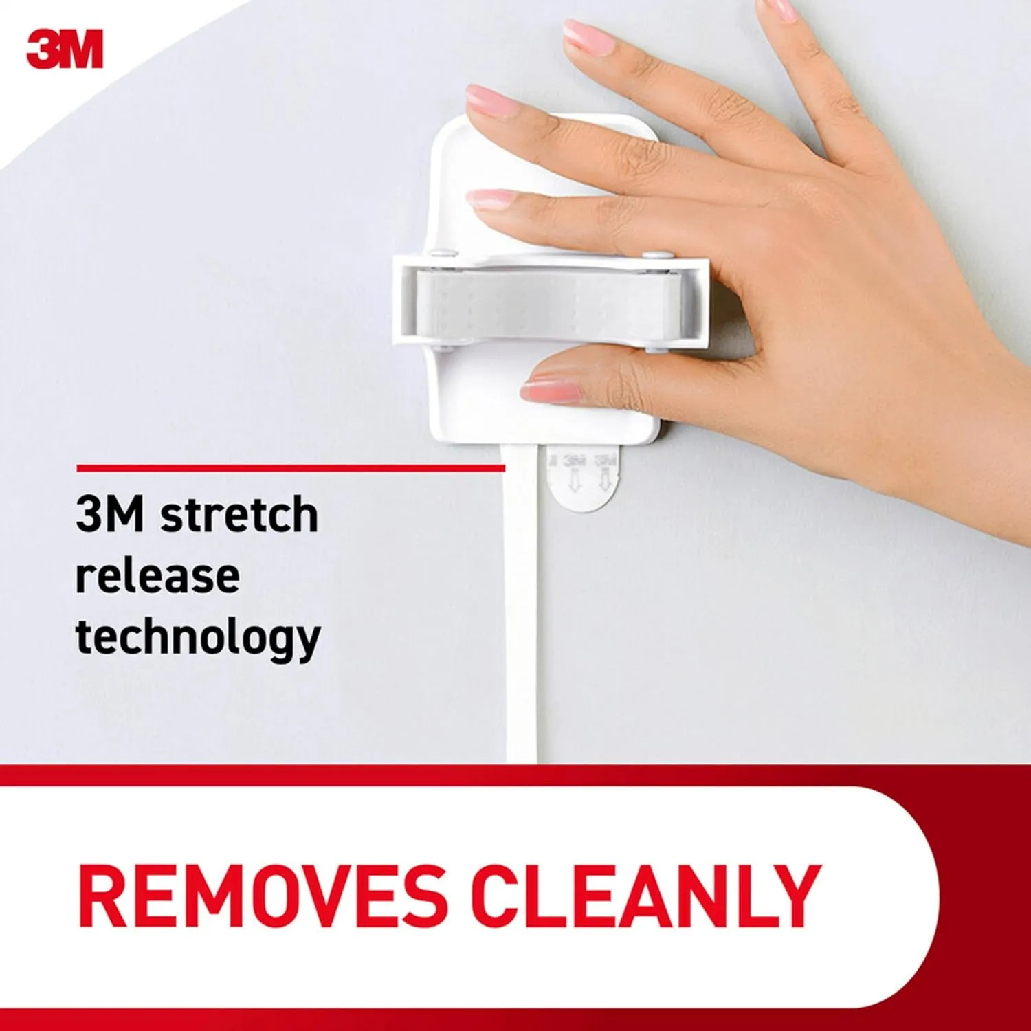 Command Large Broom Grippers, White Wall Mount Holder, 2 Grippers, 4 Strips
