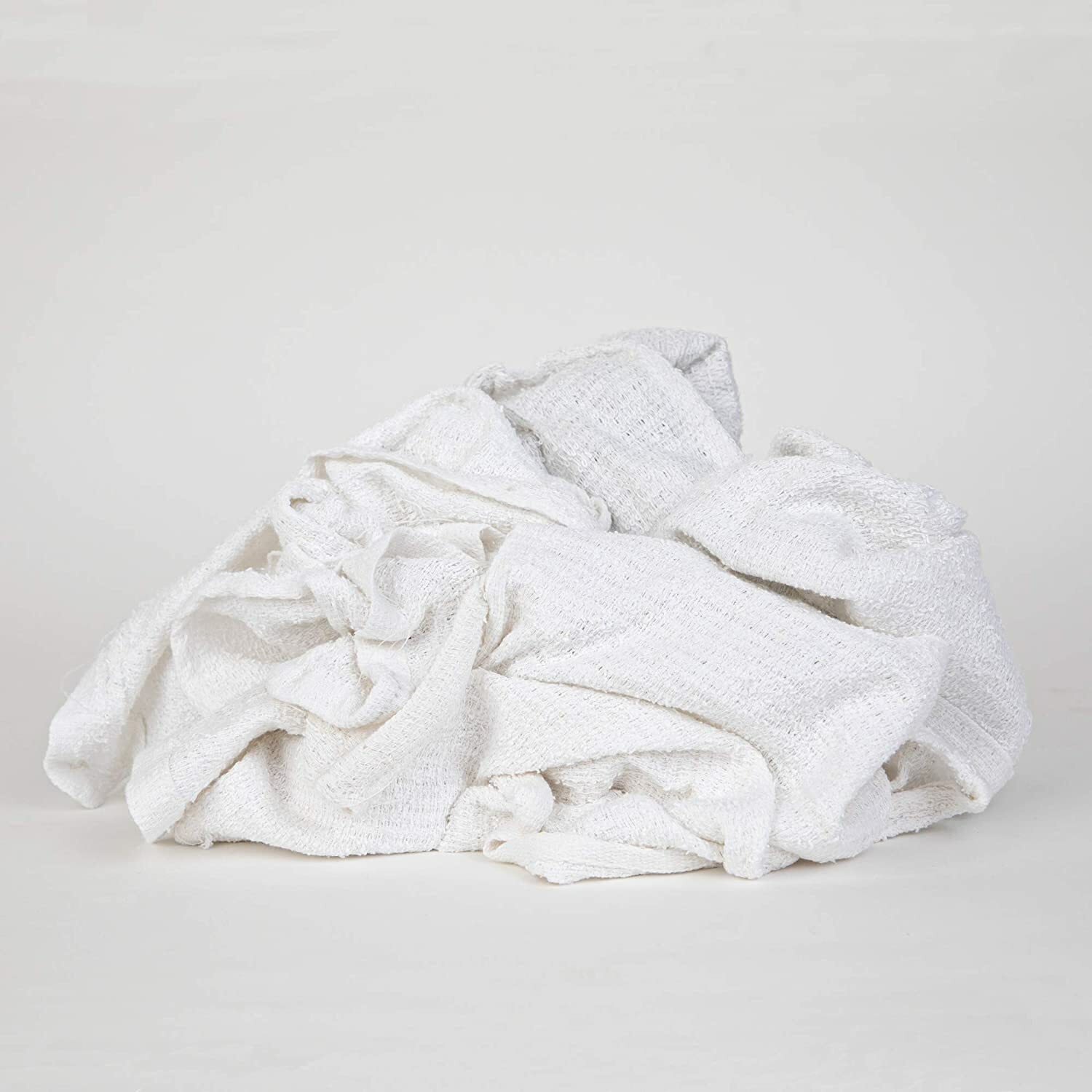 Terry Towel Cleaning Rags, Package Options, White, Multipurpose 14×14 to 20×20