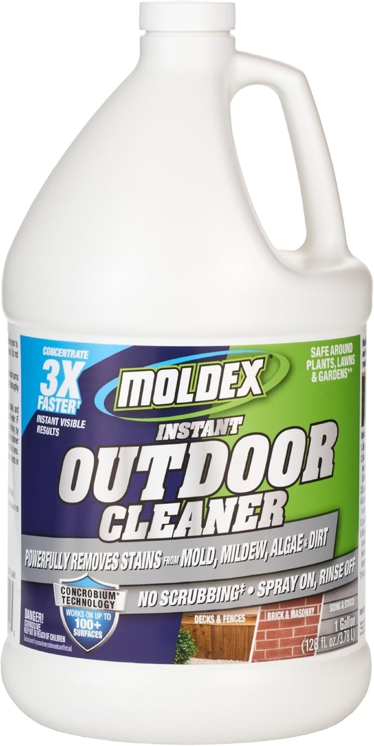 Instant Outdoor Cleaner Concentrate with Bleach, 1 Gallon – Fast Acting Solut…