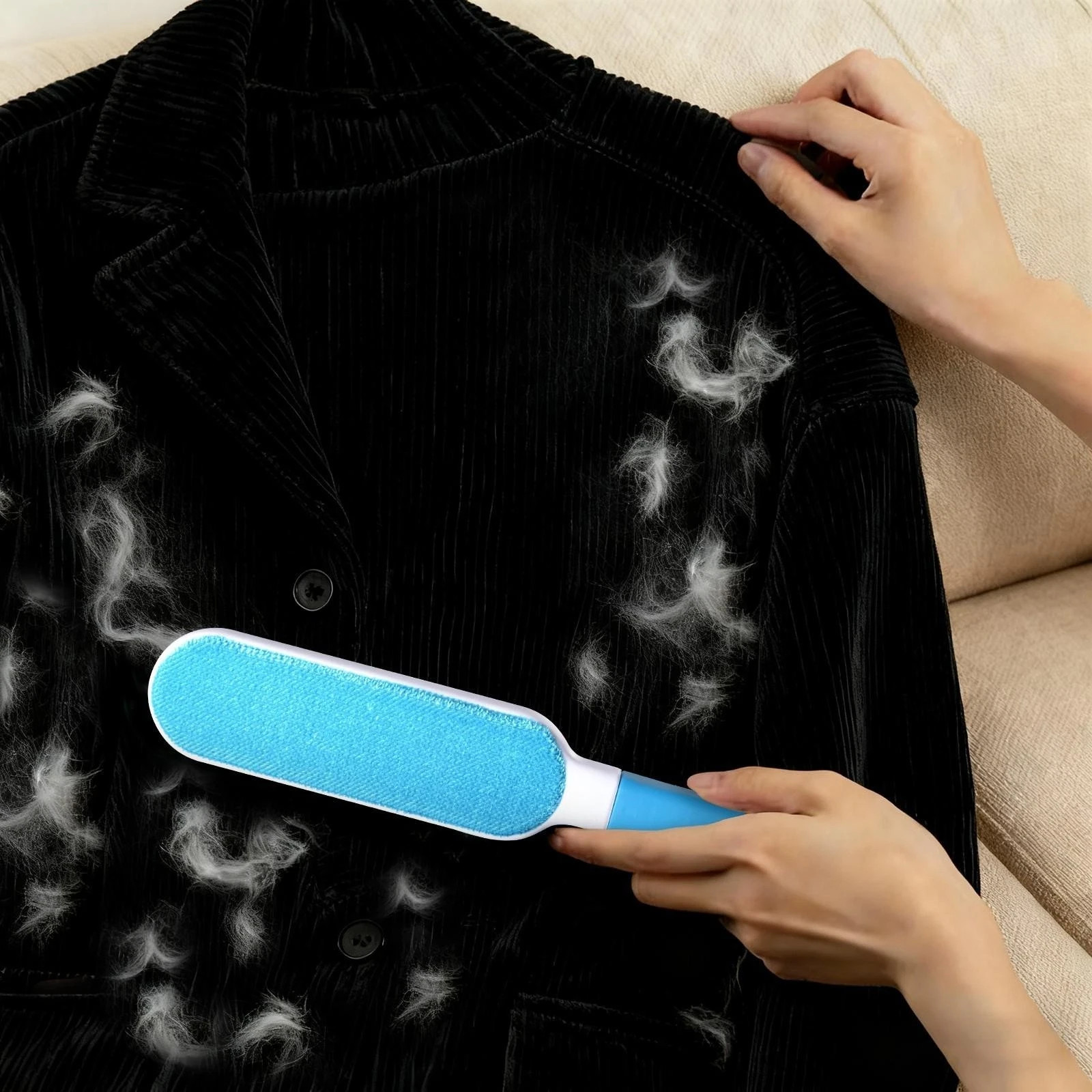 Reusable Double-Sided Lint Brush – Pet Hair Remover for Dogs Cats