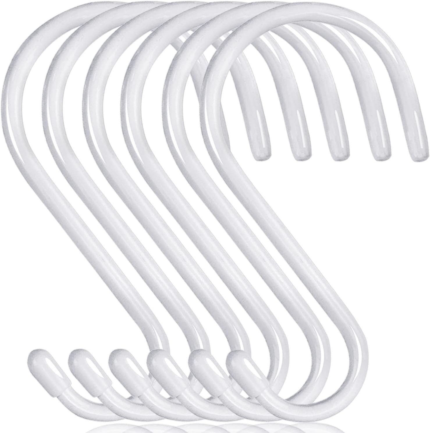 16 Inch Vinyl Coated S Hooks – Rust Resistant, Multi-Functional Hangers for Home
