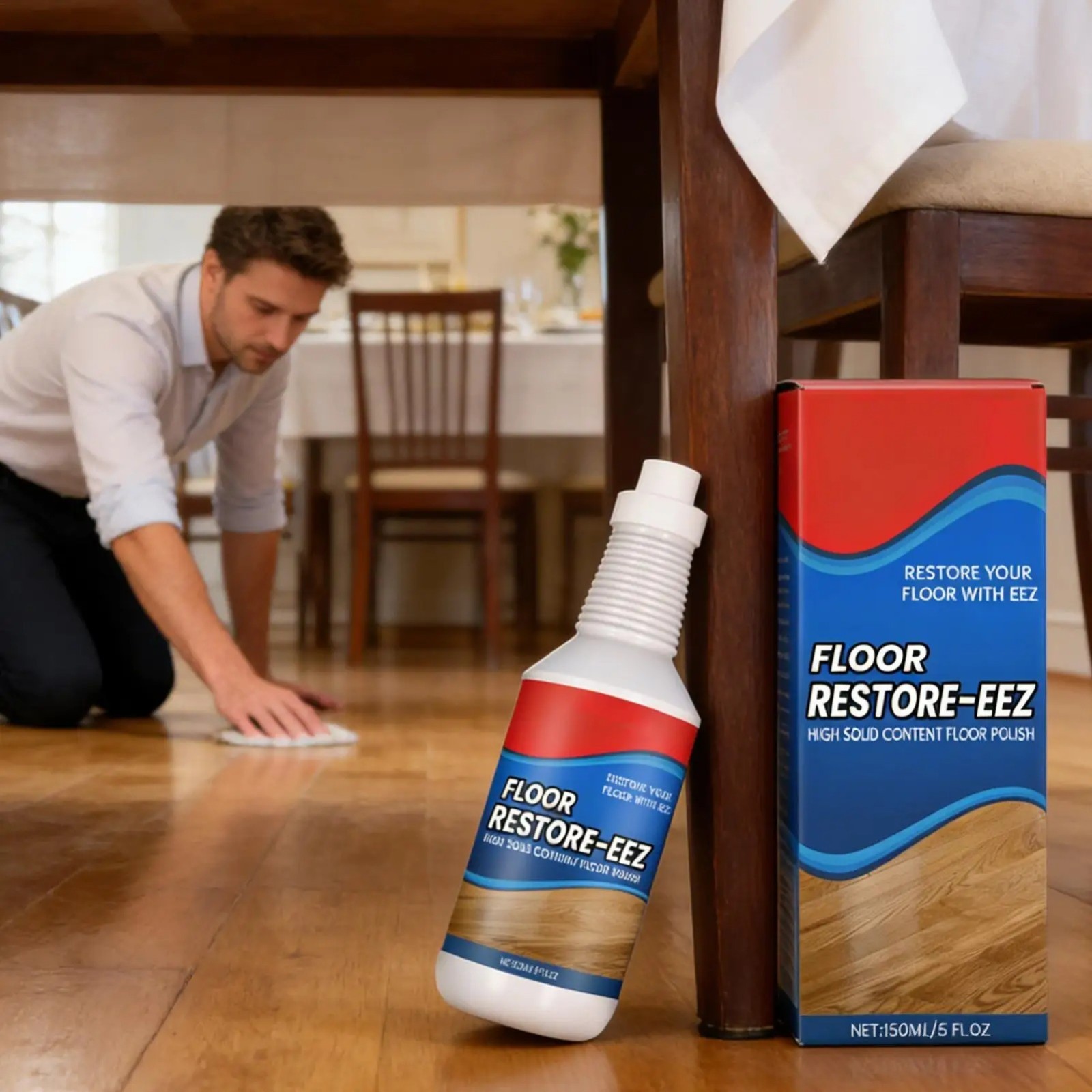 Clean-Eez Ultimate Floor Restorer & Polish – Revitalize,Protect,Shine Wood 150ml