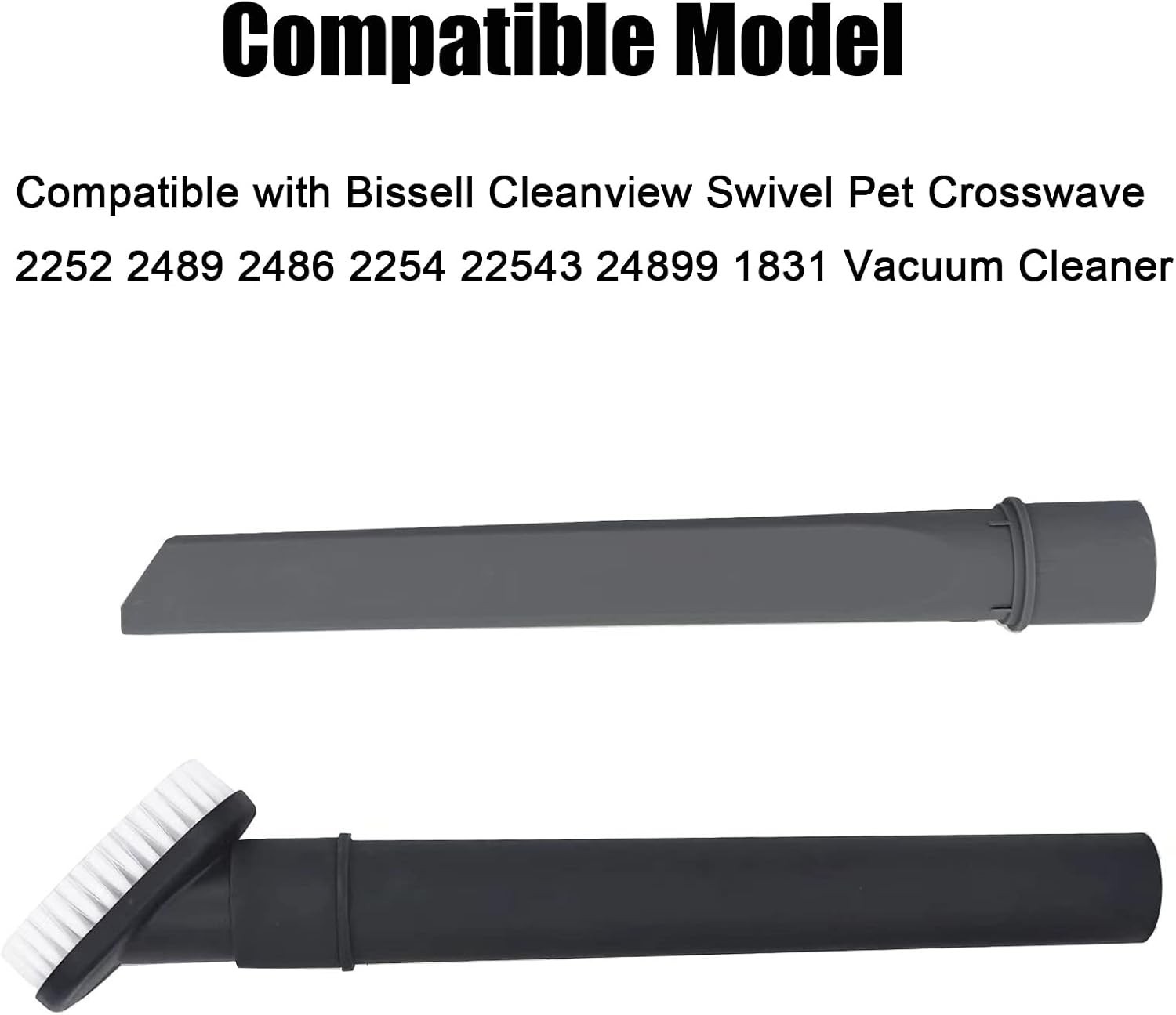 Vacuum Crevice Tool Dust Brush Compatible with Bissell Cleanview Swivel Pet