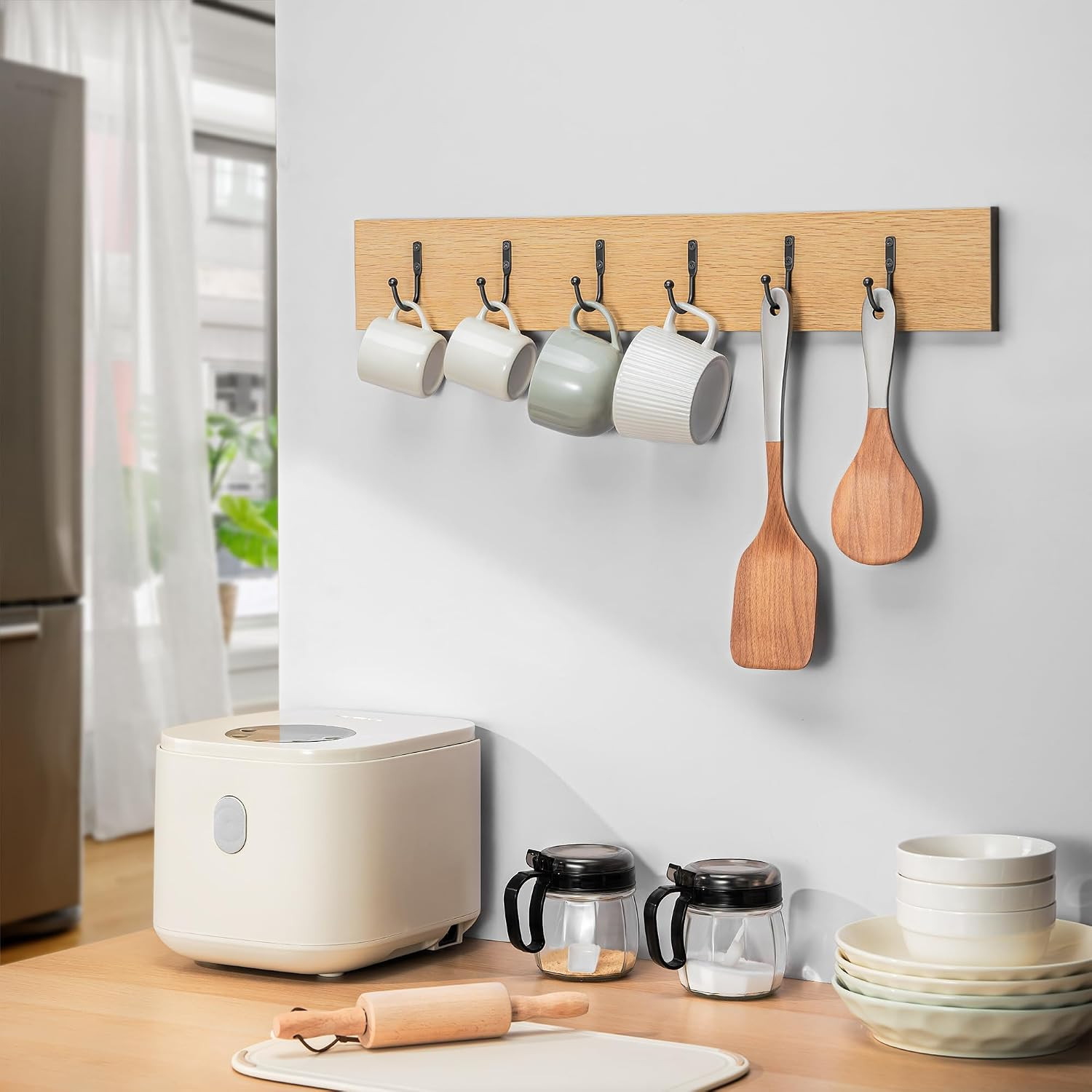 10 Pack Wall Hooks, Metal Hooks Wall Mount, Hold up to 45 Lbs | for Hanging Towe