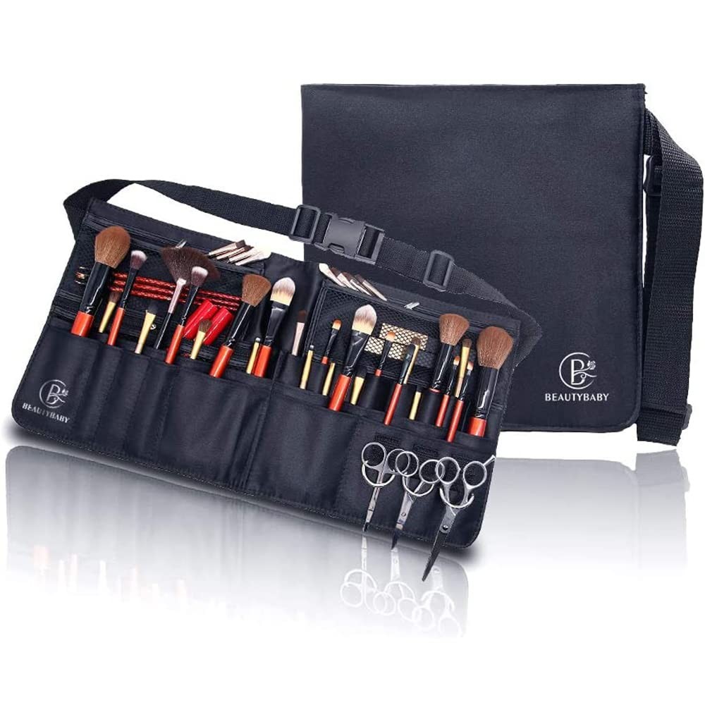Beautybaby Artist Professional Makeup Brush Waist 1 Count (Pack of 1), Black