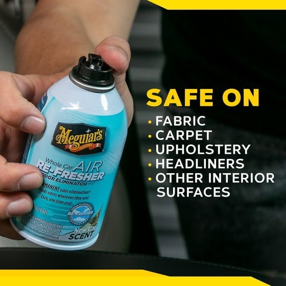 Meguiar’s G16402 Whole Car Air Re-Fresher,Odor Eliminator Mist New Car Scent 2oz