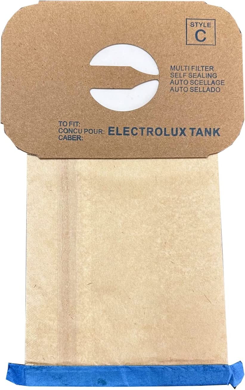 100 Multi Ply Vacuum Bags For ELECTROLUX TYPE C Canister/Tank