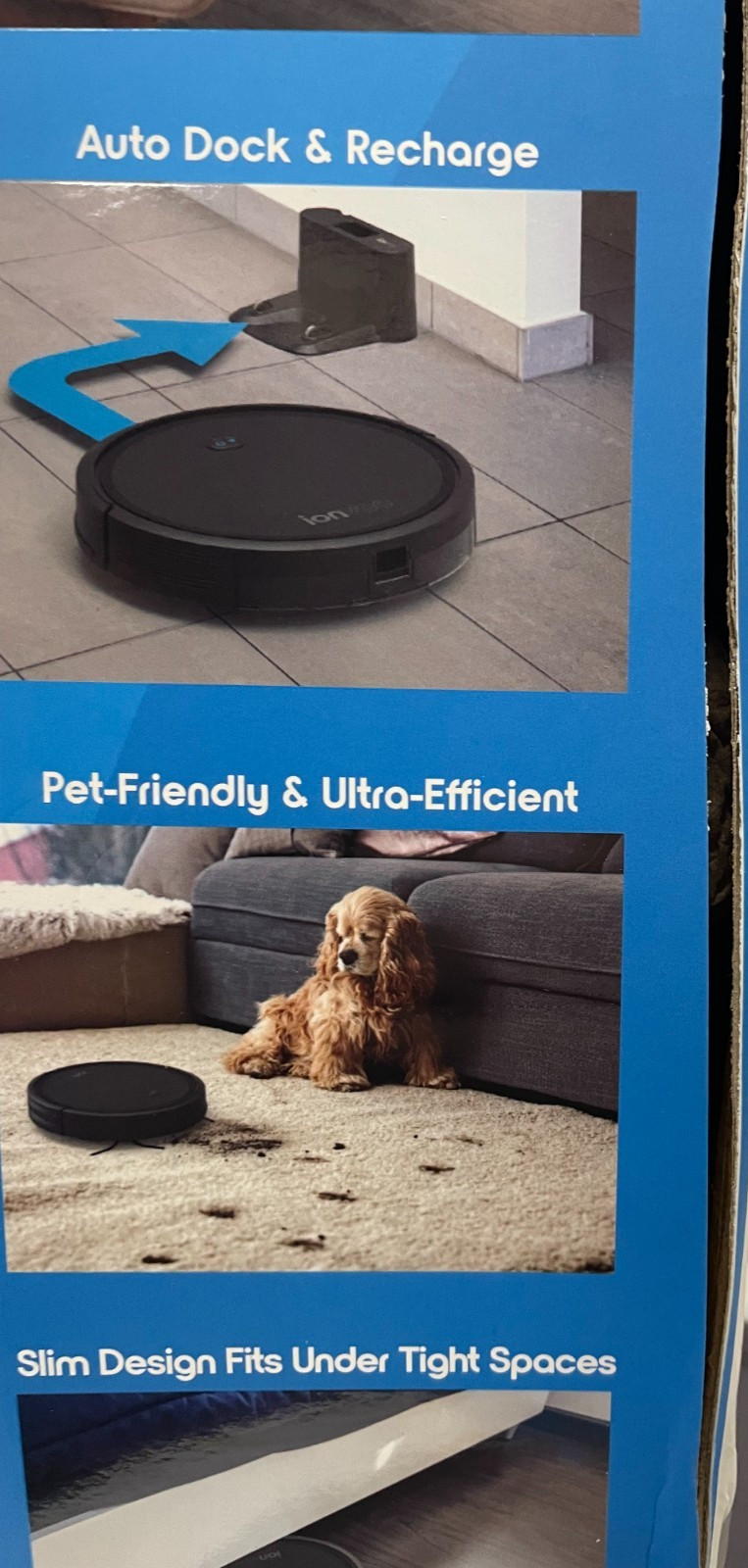 IONVAC SMARTCLEAN ROBOVAC 2000 – BOXES ARE damaged. Products are new