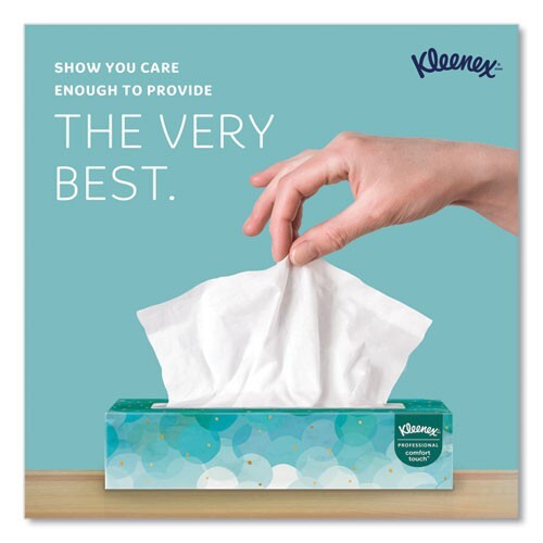 Kleenex Facial Tissue, 2-Ply, White, Pop-Up, 100 Sheets/Box, 5 Boxes/Pack