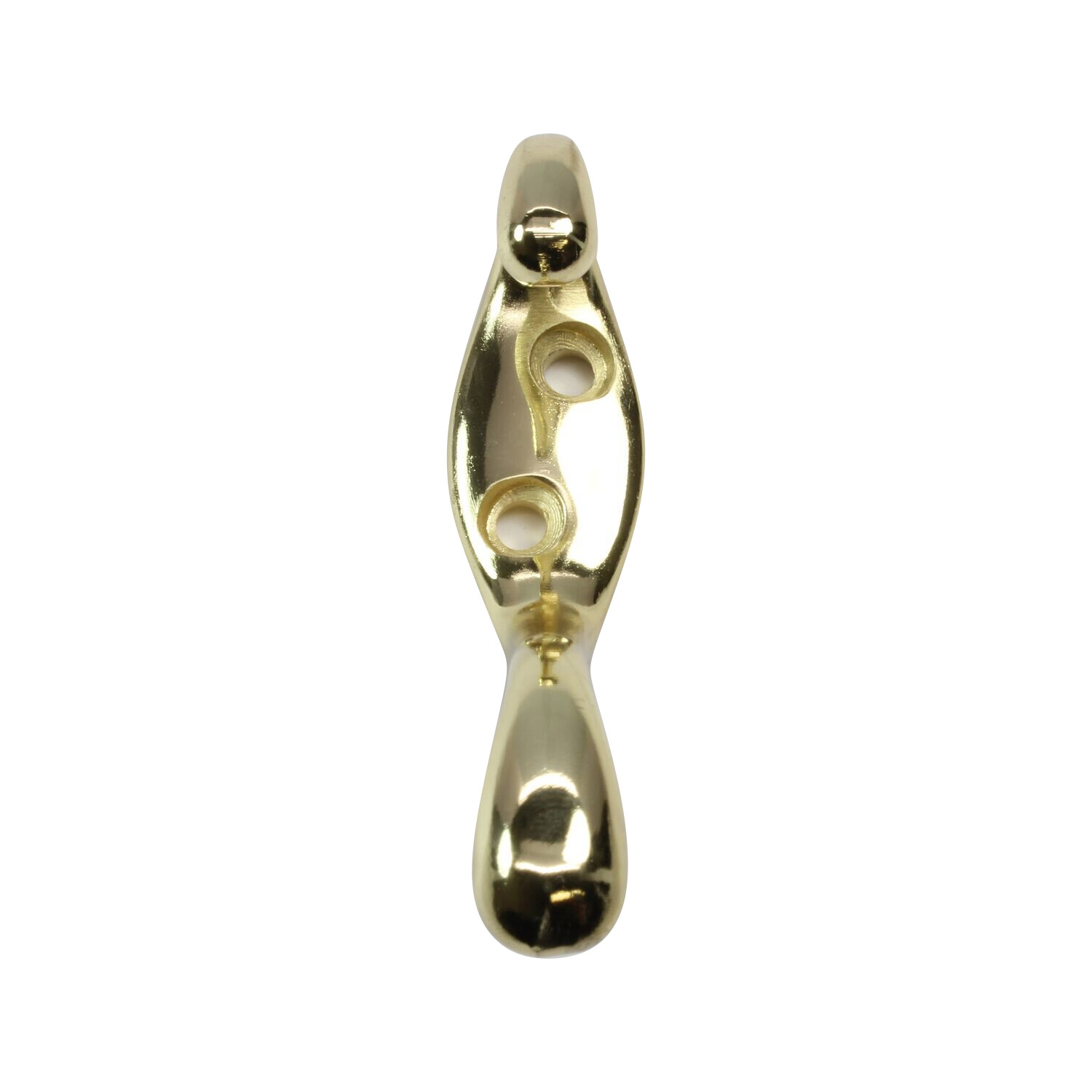 Rok Hardware Heavy Duty Coat Hook, 3-1/2″, Bright Brass