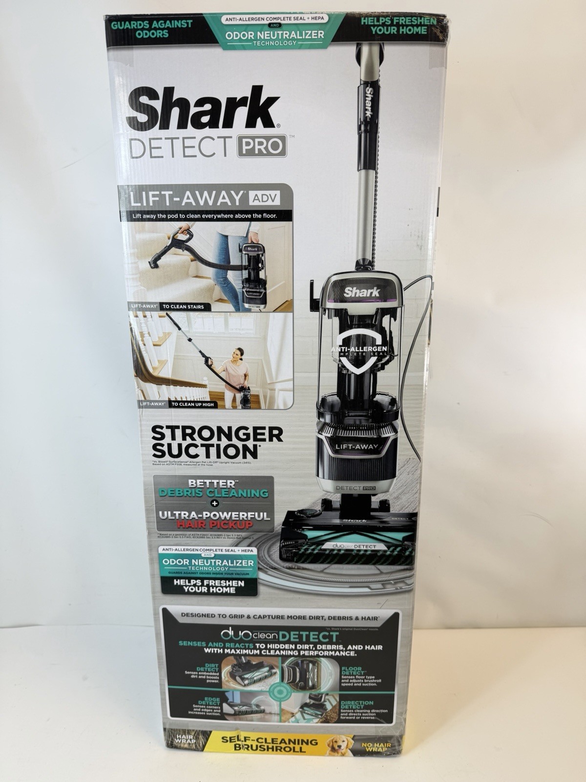 NEW Shark LA800 Vacuum Detect Pro Liftaway ADV Odor Neutralizer