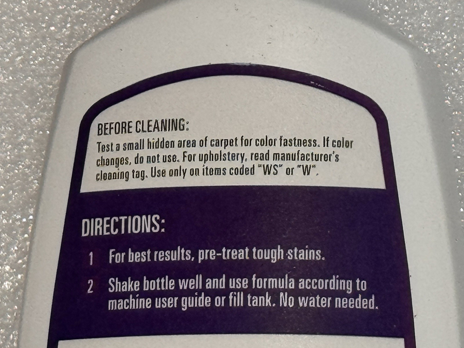 Hoover Paws & Claws Spot Cleaner Carpet Cleaning Formula 6 oz Lot Of 4