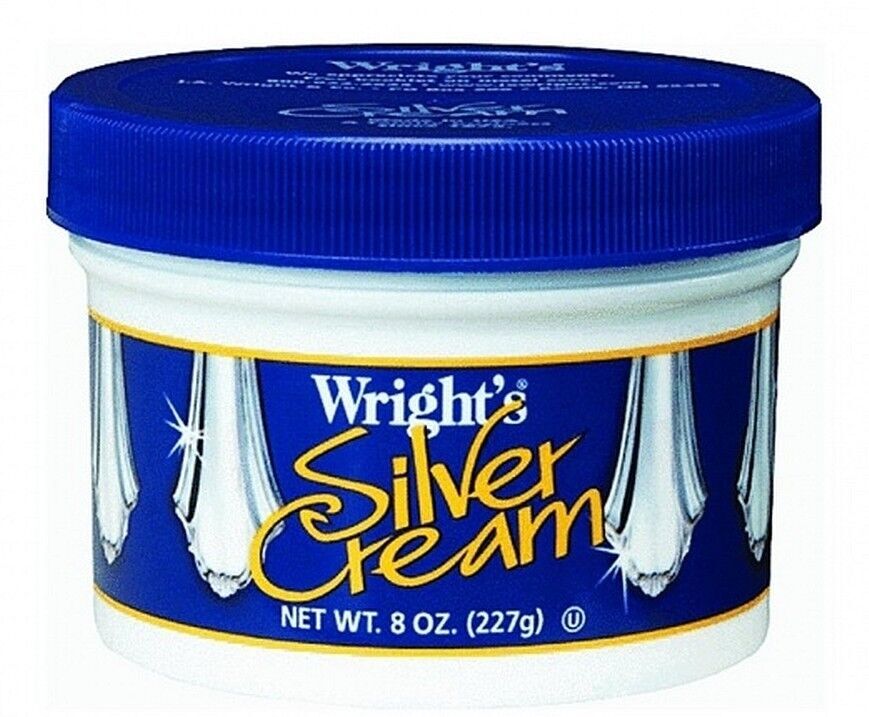 Wright’s Silver Cleaner and Polish Cream – 8 Ounce – Ammonia Free – Gently Clean