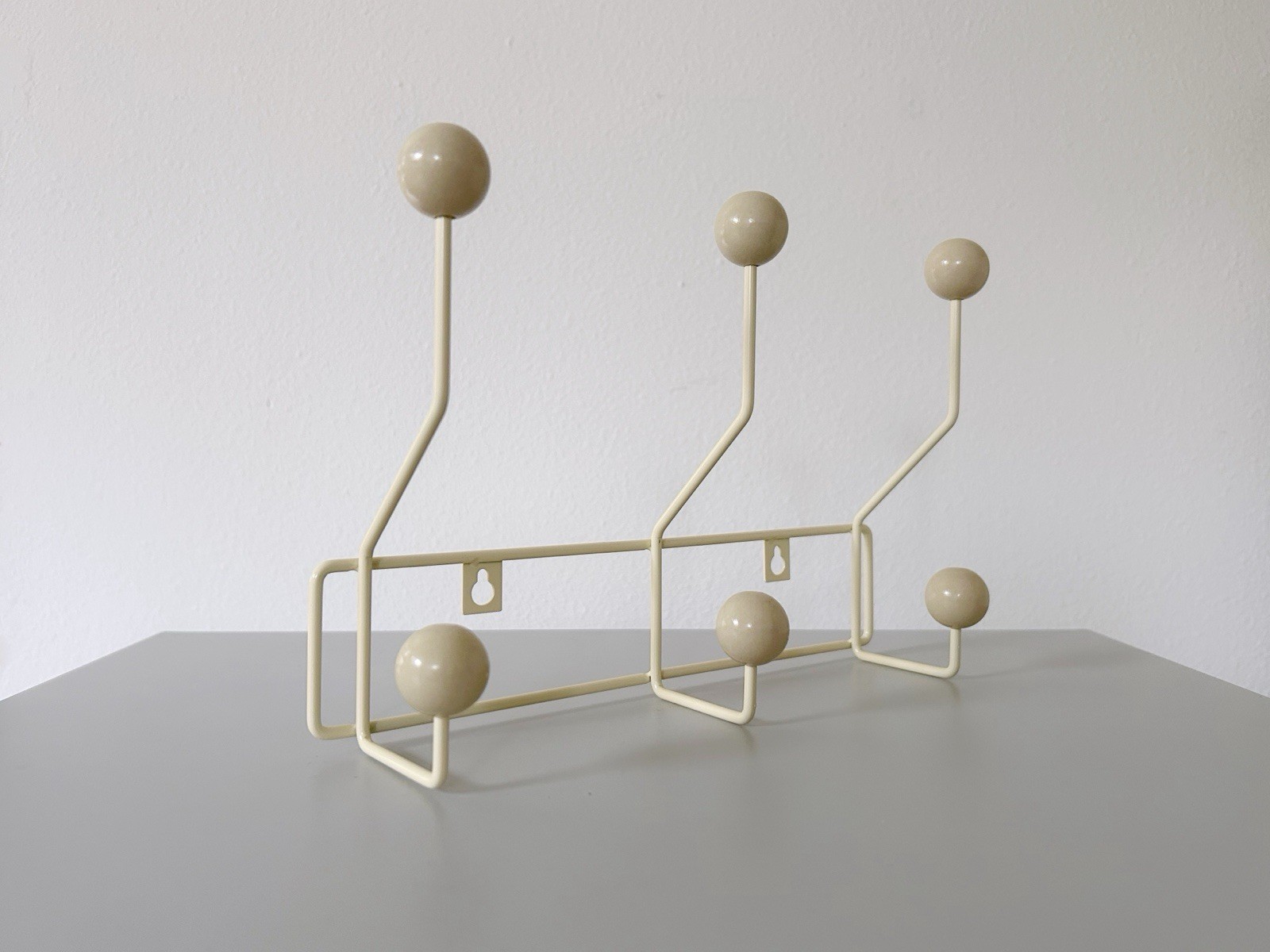 Mid Century Modern Metal Coat Rack Wall Hooks Entryway Organizer Minimalist