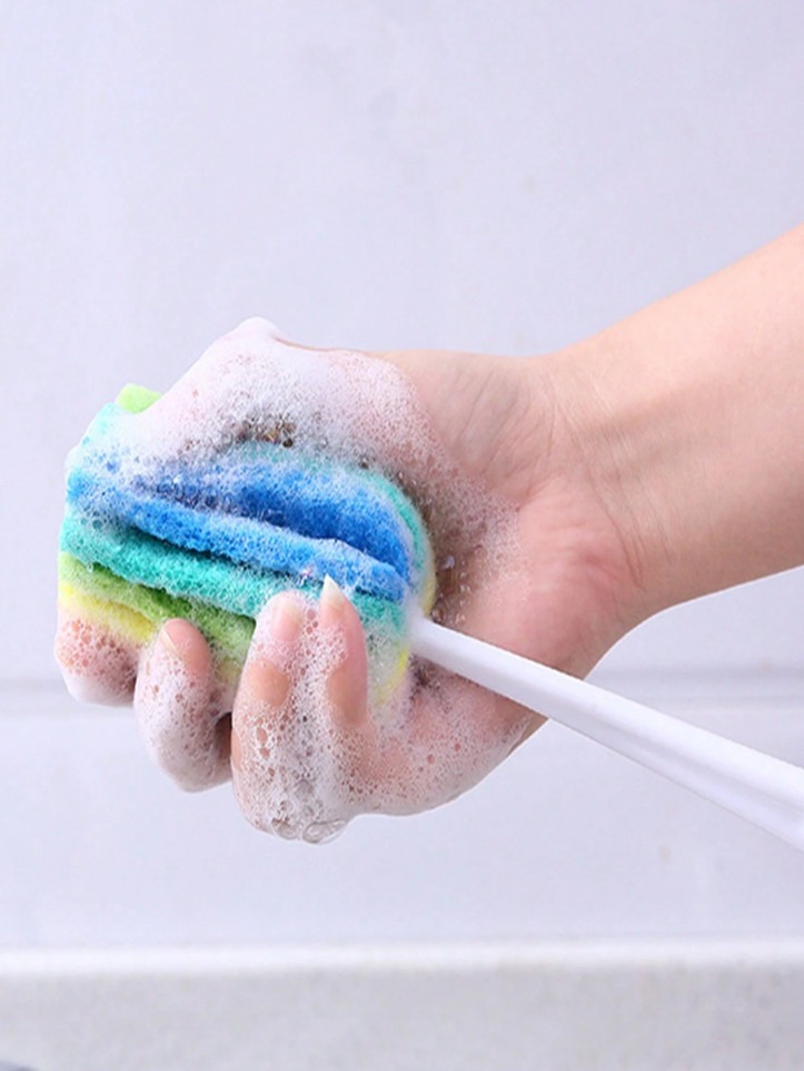 1 pc Long Handle Bottle Cleaning Brush – No Dead Angle Cup Scrubber