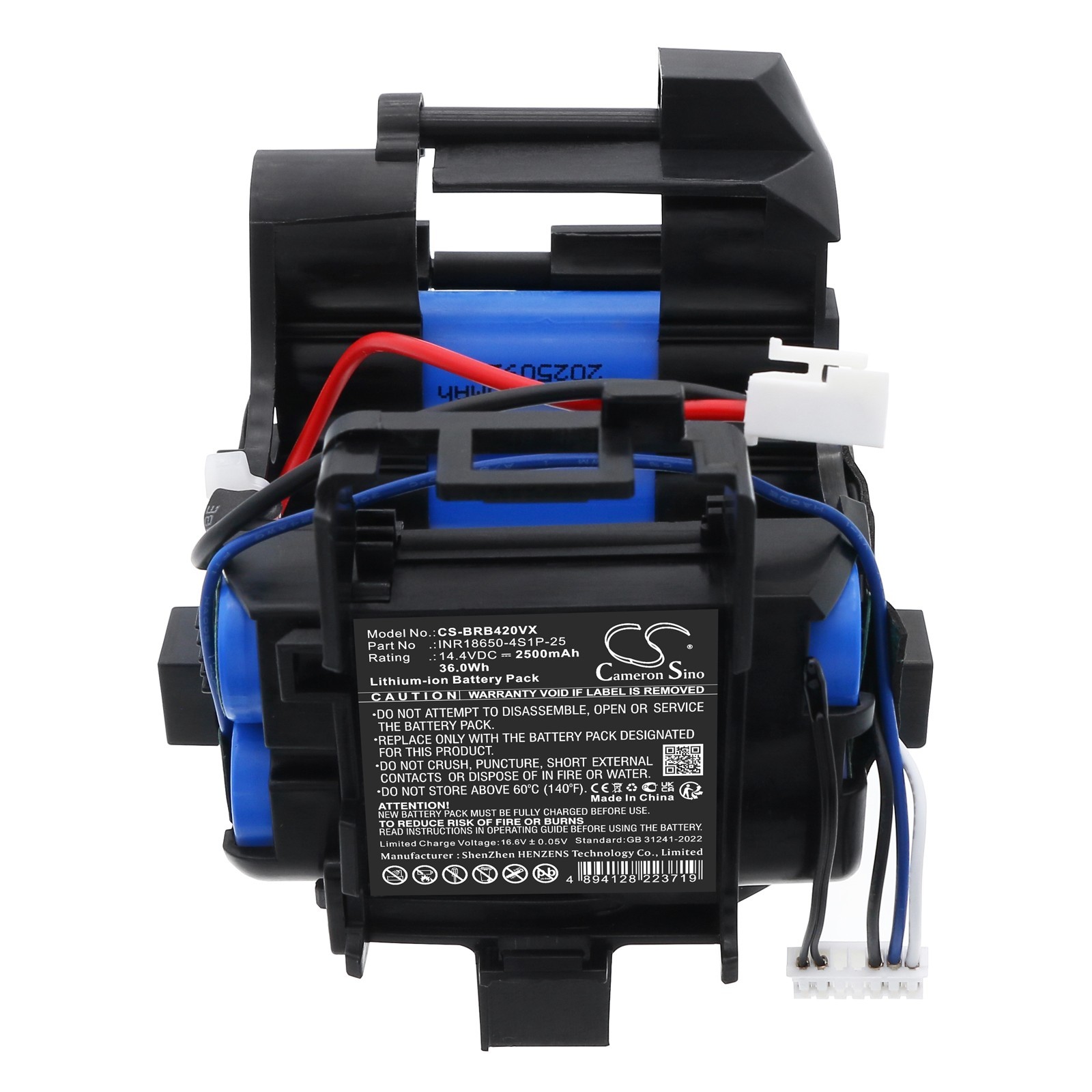 BATTERIE 2500mAh Type INR18650-4S1P-25 For Black+Decker HSVB42OJ