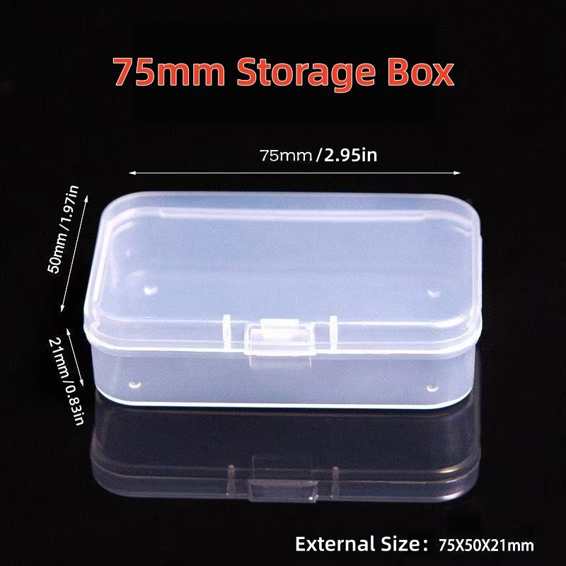 2PCS Small Plastic Storage Container Box DIY Coins Screws Jewelry Travel Beads