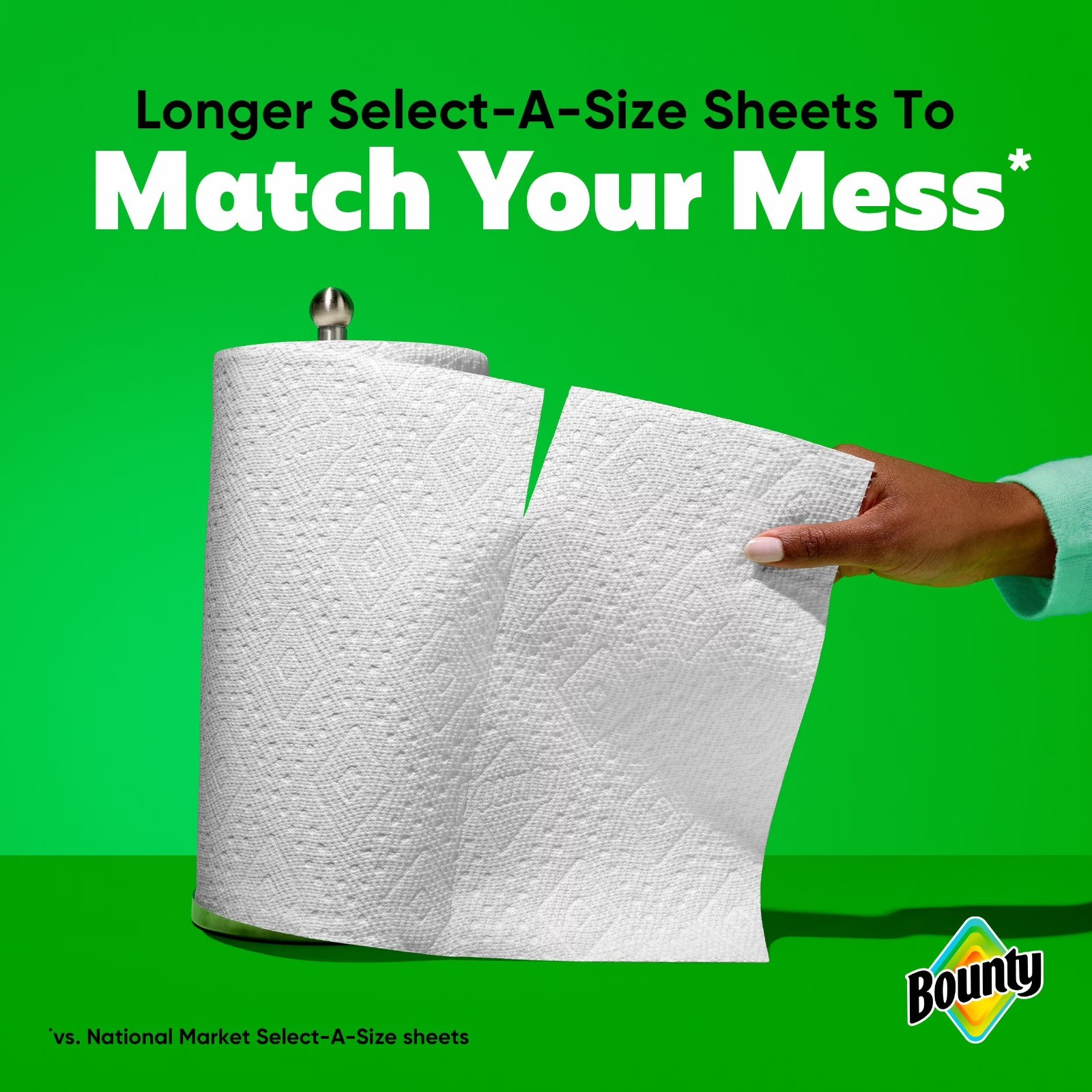 Bounty Select-A-Size 2-Ply Paper Towels, 12 Rolls, 110 sheets/roll