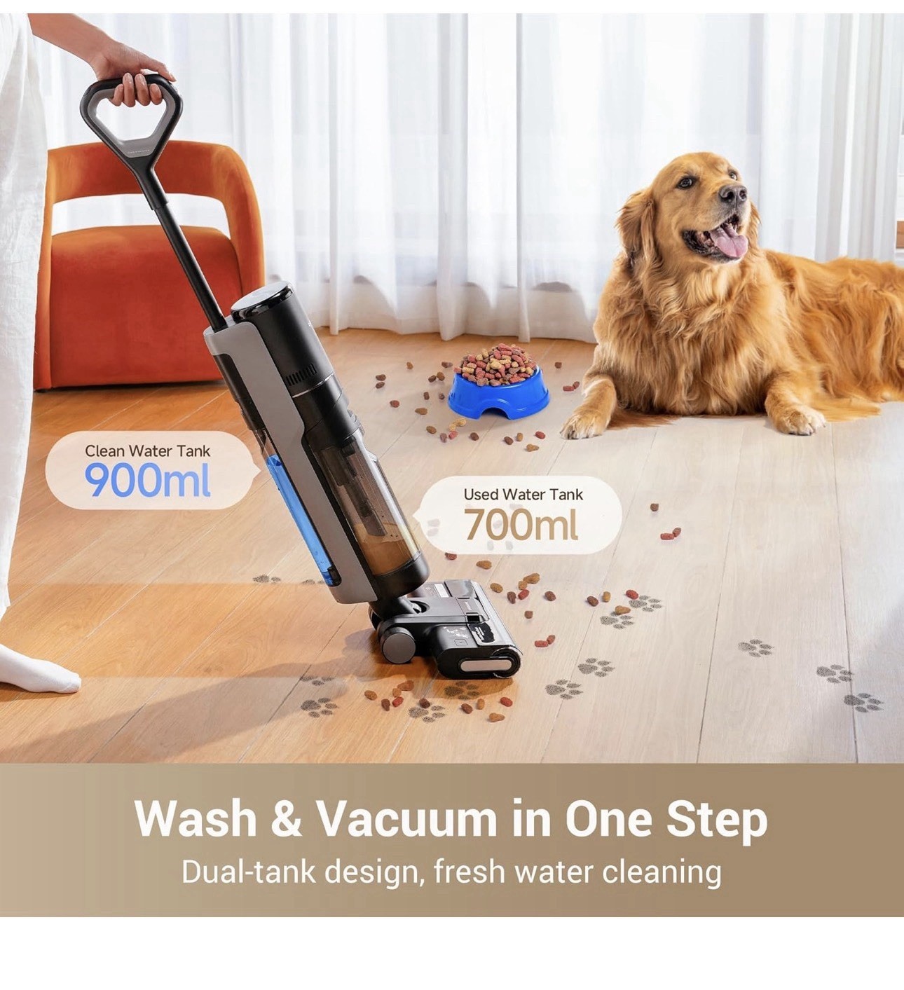 Dreame G10 Pro Wet Dry Vacuum Mop, Vacuum and Mop All in One for Hard Floor