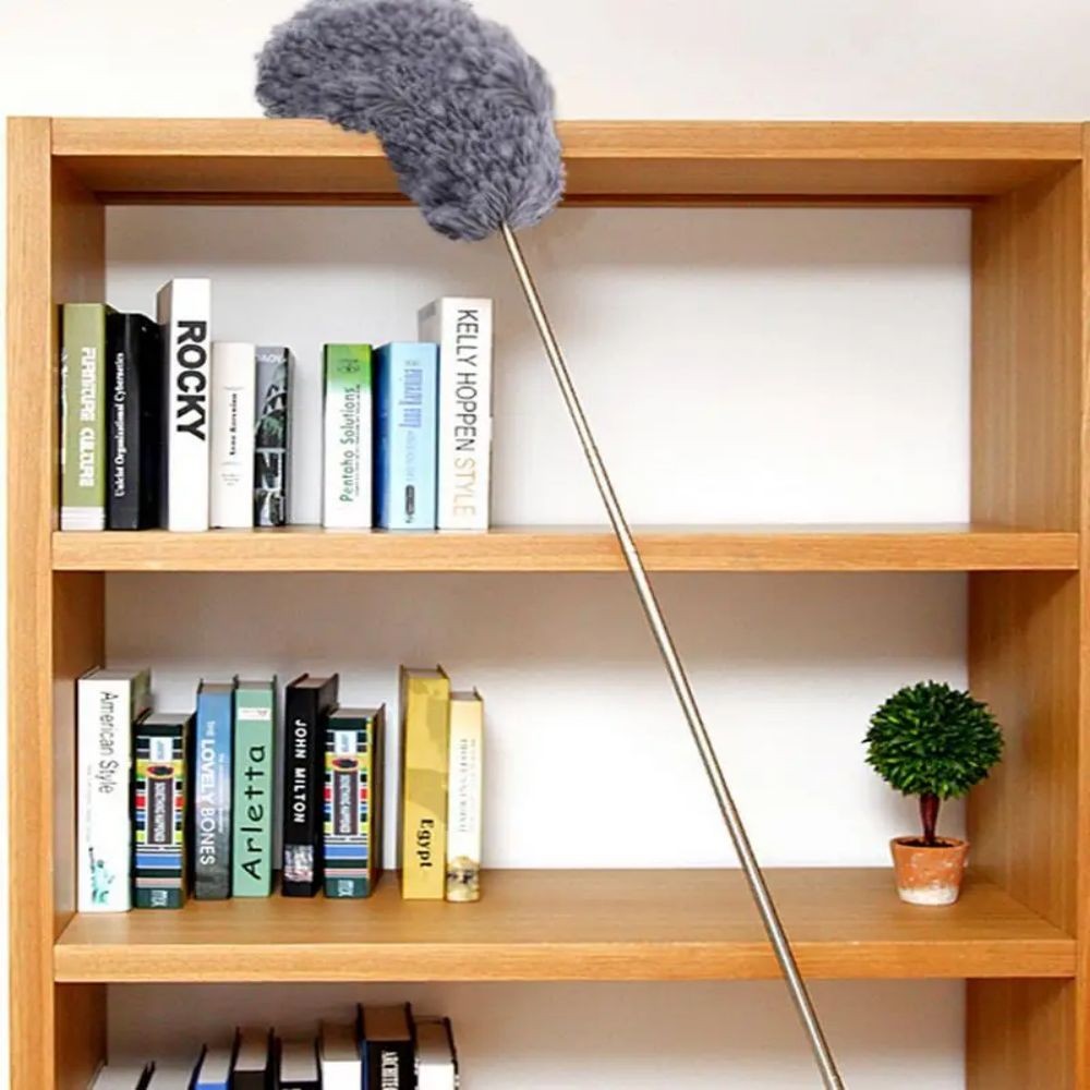 Flat Gap Duster Extendable Telescopic Dust Brush Under Appliance Cleaning Tool